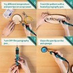 Versatile Pyrography Kit with Adjustable Temp & Tips