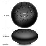 Yinama 10-Inch Steel Tongue Drum with 11 Notes