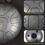 10-Inch Steel Tongue Drum with Mallets & Accessories
