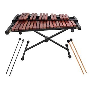 Voodans 32-Note Wooden Xylophone with Stand and Mallet