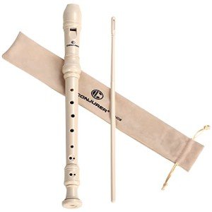 Beige Soprano Recorder for Kids - 8 Hole Flute