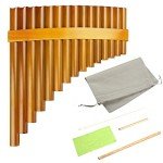 15-Pipe Brown Pan Flute in G Key