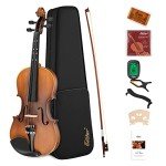 Beginner’s Violin Set with Case and Accessories