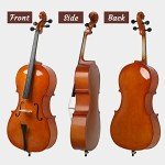 Full-Size Beginner Cello with Accessories Kit