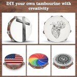 Wooden Handheld Tambourine with Storage Bag - 6-10