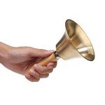 Loud Solid Brass Hand Call Bell for Active People