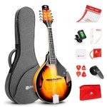 Vangoa A-Style Acoustic Mandolin Kit - 8 String