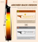 Vangoa A-Style Acoustic Mandolin Kit - 8 String