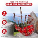 Scottish Highland Bagpipes with Silver Mount & Bag