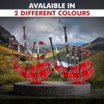Scottish Highland Bagpipes with Silver Mount & Bag