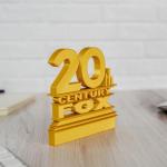 MO'FUN 20th Century Fox Logo Toy Sign - Gold