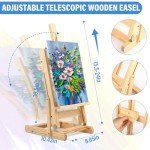 Ultimate 122PCS Painting Supplies with Easel & Canvases