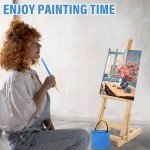 Ultimate 122PCS Painting Supplies with Easel & Canvases