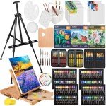 158PCS Art Painting Kit with Easel & Supplies