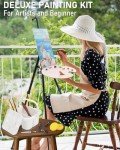 158PCS Art Painting Kit with Easel & Supplies