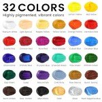 ARTALLY 62-Piece Acrylic Paint Set for All Ages
