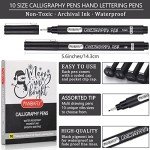 PANDAFLY 10-Piece Calligraphy Pen Set for Beginners