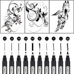 PANDAFLY 10-Piece Calligraphy Pen Set for Beginners