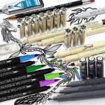 Complete Set of Dual Tip Artist Pens for Journaling