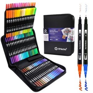 Artecho Dual Tip 72-Color Markers for Adults