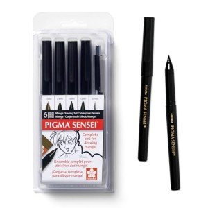 Sakura Pigma Sensei Manga Drawing Kit - 6 Pack