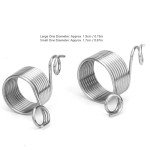 Stainless Steel Knitting Ring Thimble Set - 2pcs
