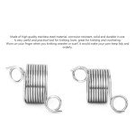 Stainless Steel Knitting Ring Thimble Set - 2pcs