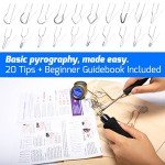 Dual Pen Wood Burning Kit with 20 Tips