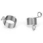 Stainless Steel Knitting Ring Thimble Set - 2pcs