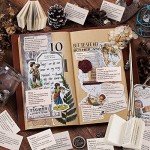800pcs Vintage Mini Scrapbook Paper Set
