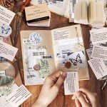 800pcs Vintage Mini Scrapbook Paper Set