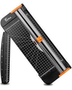 Firbon 12-Inch Titanium Paper Cutter with Ruler