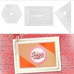 6-Piece Metal Cutting Dies Stencil Set for Crafting