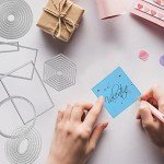 6-Piece Metal Cutting Dies Stencil Set for Crafting
