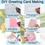 6-Piece Metal Cutting Dies Stencil Set for Crafting