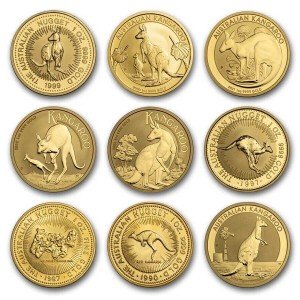 Australia 1 oz Gold Kangaroo Coin - Random Year