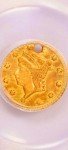 1854 Gold Liberty Head 25C Coin Gift