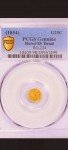 1854 Gold Liberty Head 25C Coin Gift