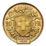 Swiss 20 Francs Helvetia Gold Coin