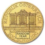 Austria 1/10 oz Gold Philharmonic Coin