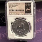 2017 Krugerrand Silver 1 oz Coin NGC 70