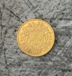 1927-B Swiss Gold 20 Franc Helvetia Coin