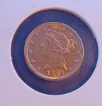 1892 S $5 Liberty Head Gold Half Eagle Coin