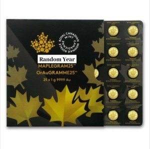 2016 Royal Canadian Mint 1g Gold Maple Leaf Coin
