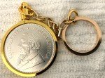 Krugerrand 1 oz Silver Coin Keychain
