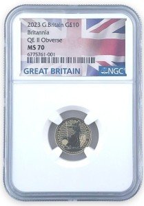 2023 Gold Britannia 1/10th Coin - Queen Design