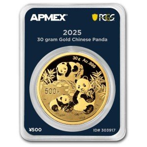 2025 China 30g Gold Panda Coin - Premier Grade