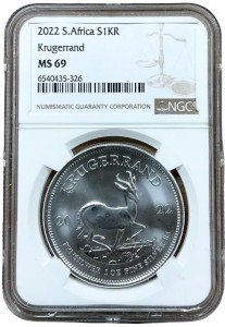 2022 South Africa 1oz Silver Krugerrand Coin