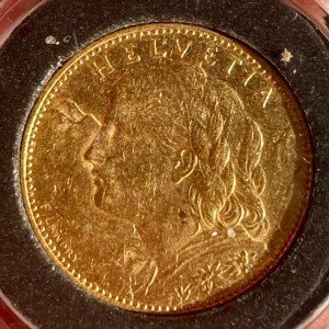 1912-B Switzerland 10 Franc Gold Coin