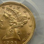 1895 Liberty Head $5 Gold Half Eagle Coin